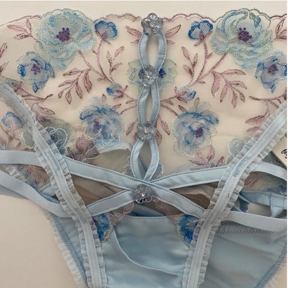 ~ SOLD ~ For Love and Lemons Sorbet Rose 2pc Bralette & Cheeky Panty Set - Picture 7 of 10